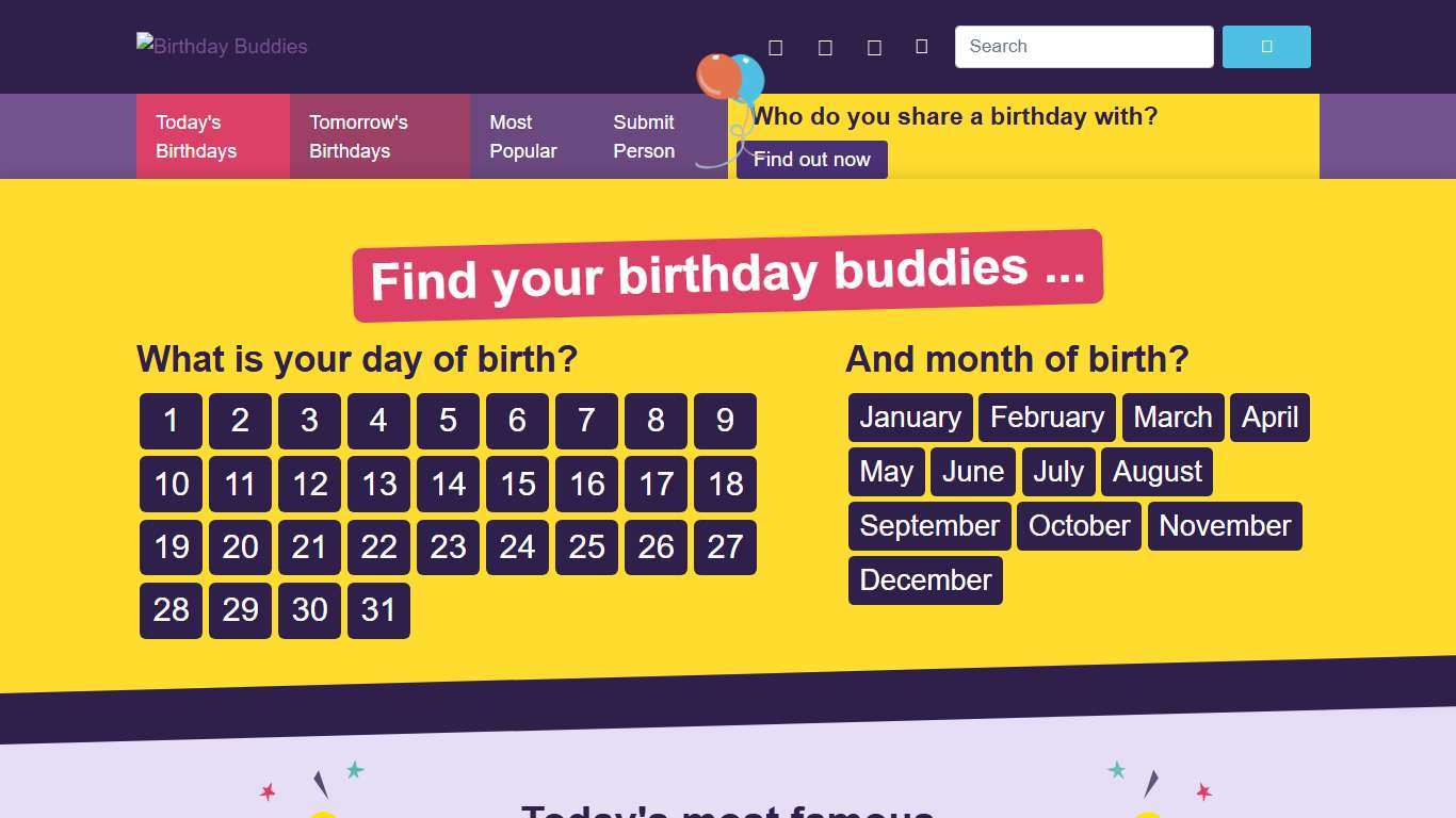 Famous People's Birthdays Who Share's Your Birthday Celebrity Birthdays